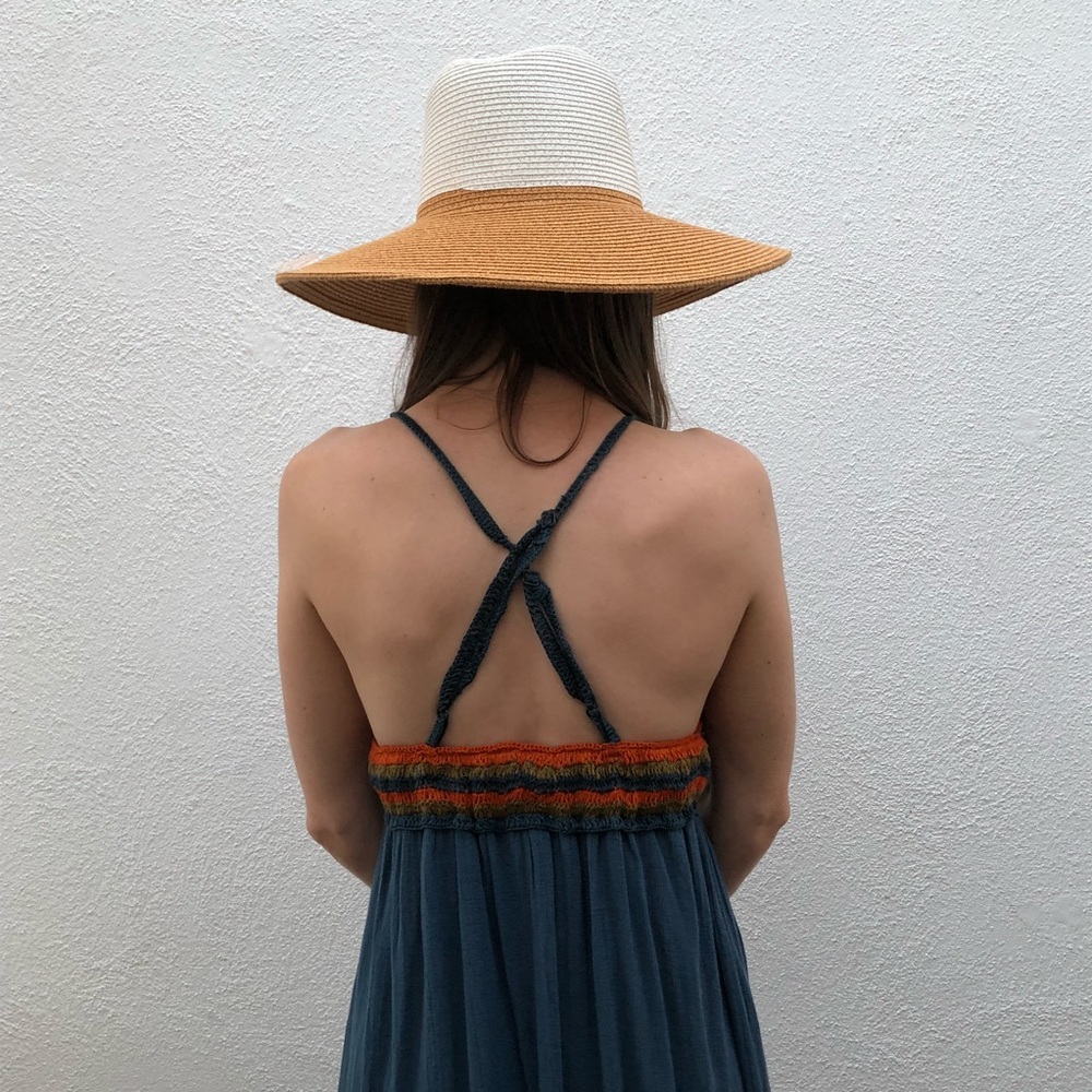 Zara Knit Crochet Top Maxi Dress, Small - Picture 3 of 8